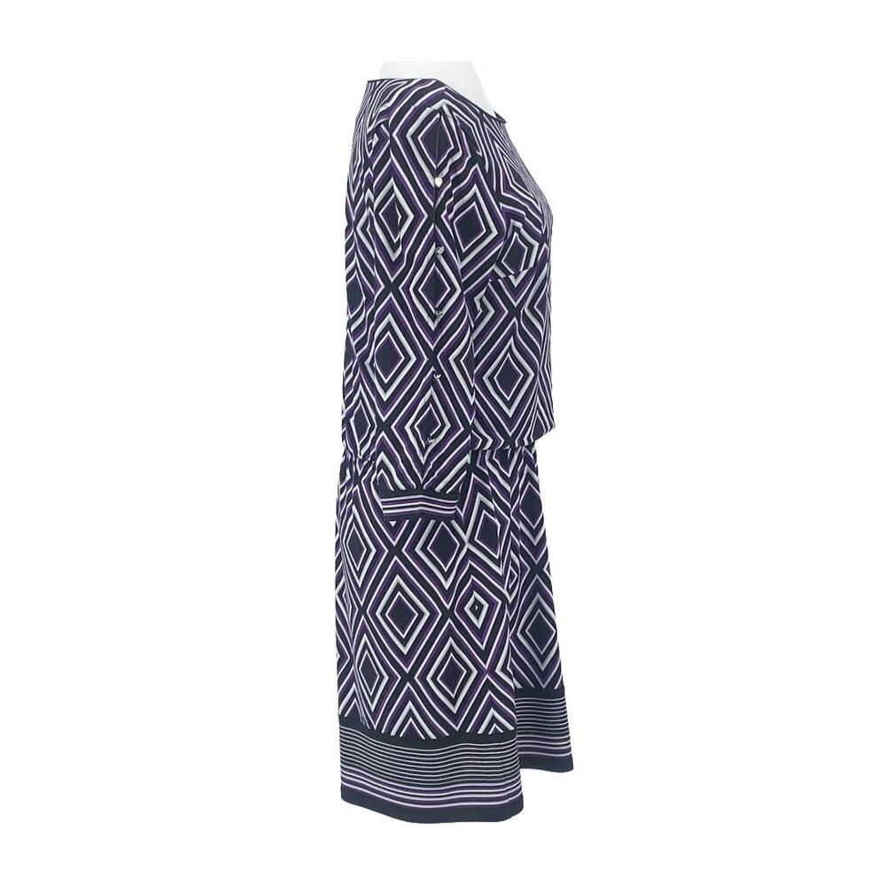 White House Black Market Women’s Small Geometric Knit Dress - Picture 4 of 16